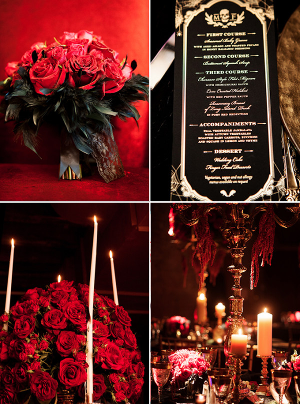 Matrimonio a tema Halloween: benvenuti nel castello di Dracula dettagli ricevimento