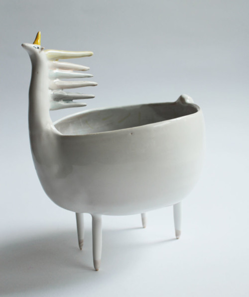 originali ceramiche Ciotola a forma di unicorno