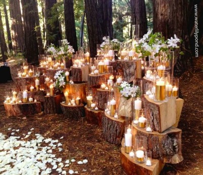 Tante belle idee con il legno per il tuo matrimonio rustico_altare