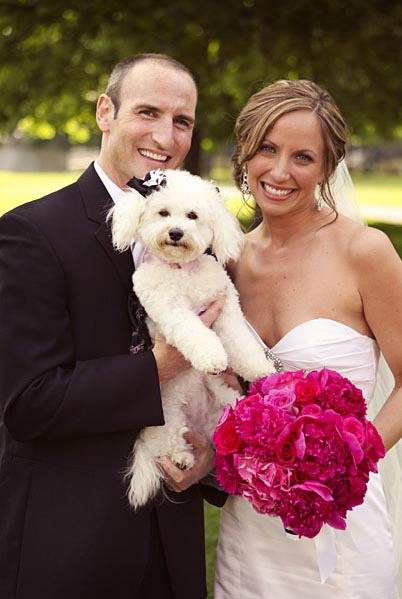 wedding dog sitter sposi con cagnolina