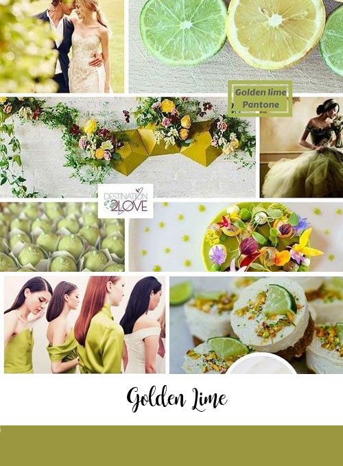 ispirazioni matrimonio color golden-lime pantone