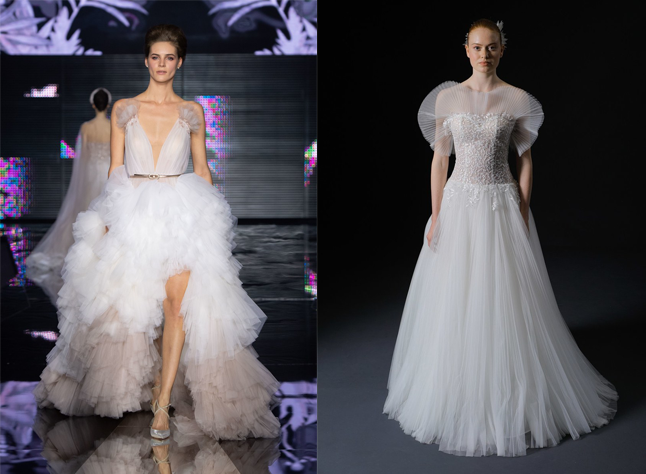 vestiti da sposa 2020 con tulle abbondante