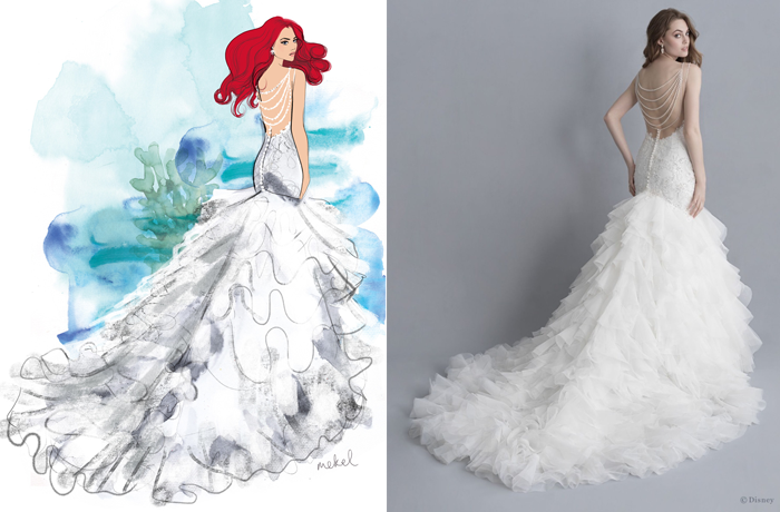 Abito la sirenetta Ariel - Collezione Disney Fairy Tale Weddings Platinum Collection