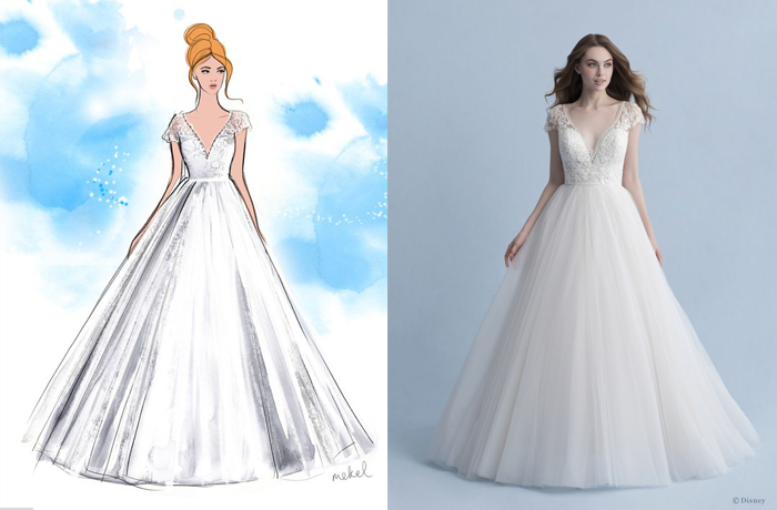 vestito da sposa cenerentola della Disney Fairy Tale Weddings