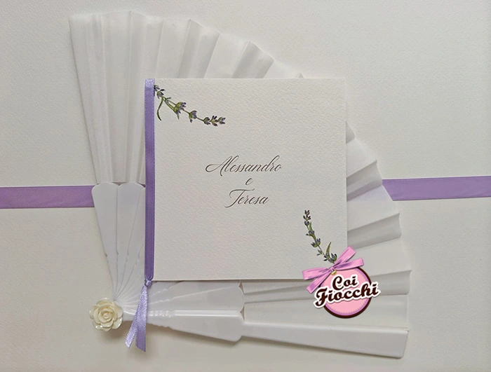 copertine per libretto matrimonio semplici tema lavanda