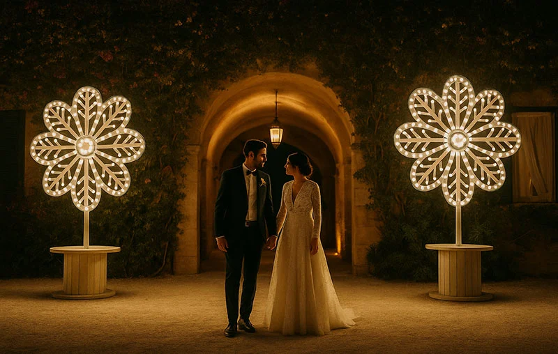 Luminarie e matrimonio: un trend sempre più amato dagli sposi